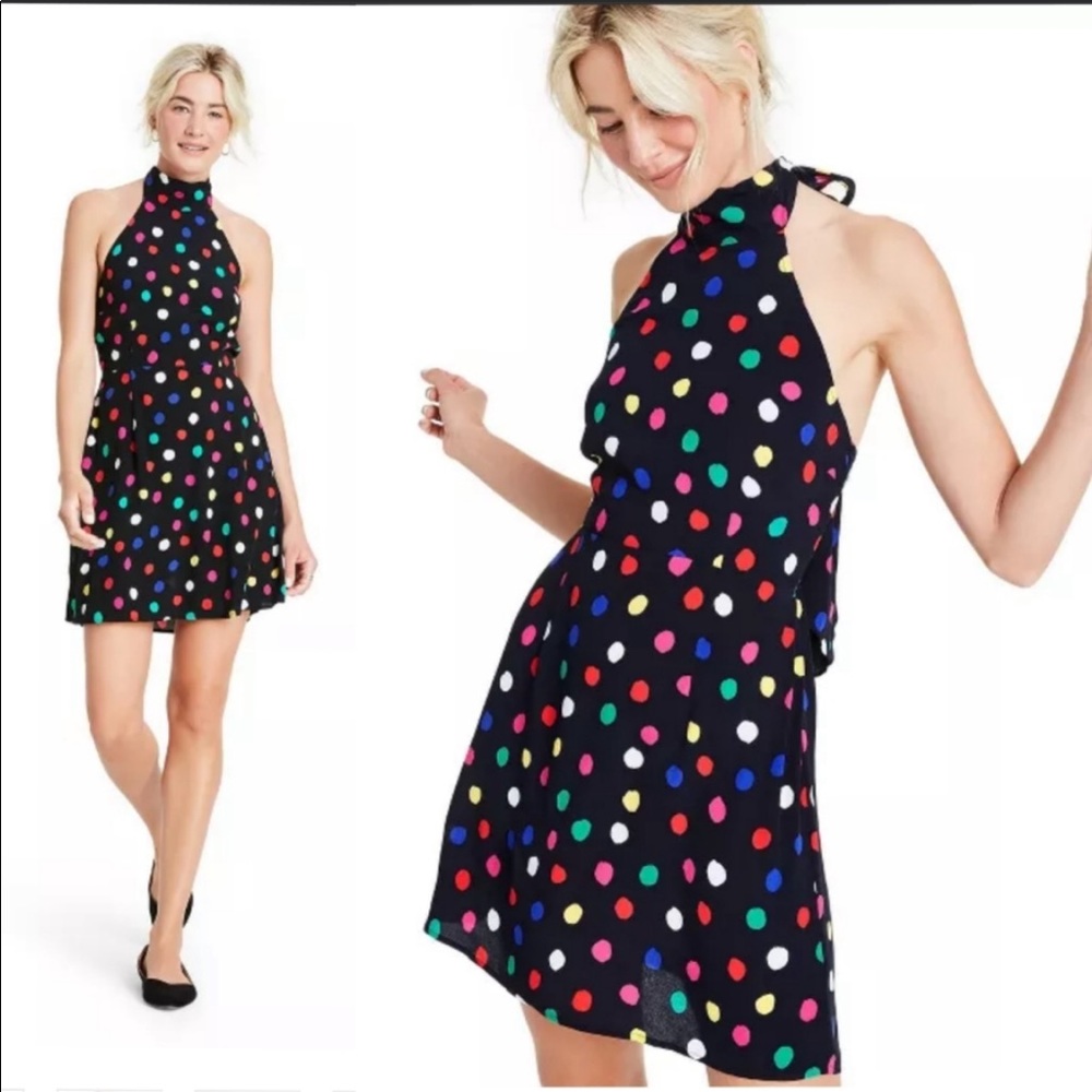 NWT Target x Rixo - Polka Dot Halter Dress